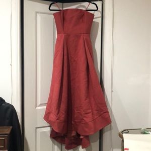 Strapless evening gown